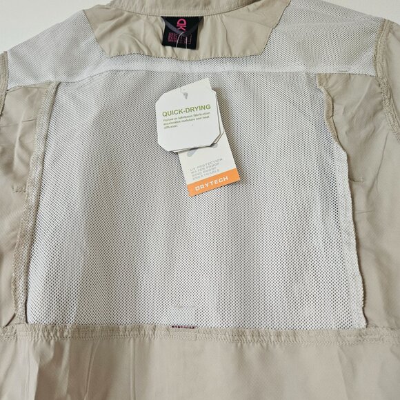 Little Donkey Andy Women's UPF 50UV Protection Khaki Power Dry Tech Shirt Size S - Picture 14 of 16